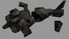 CrashShip 3D Model