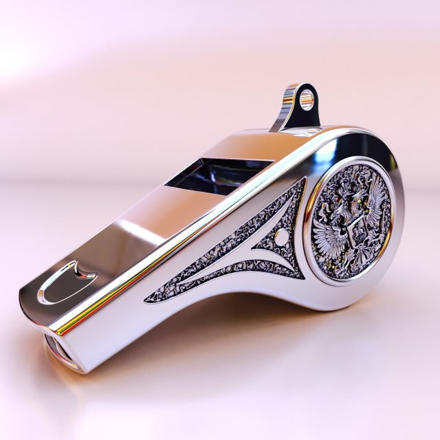 Police whistle 3D Model