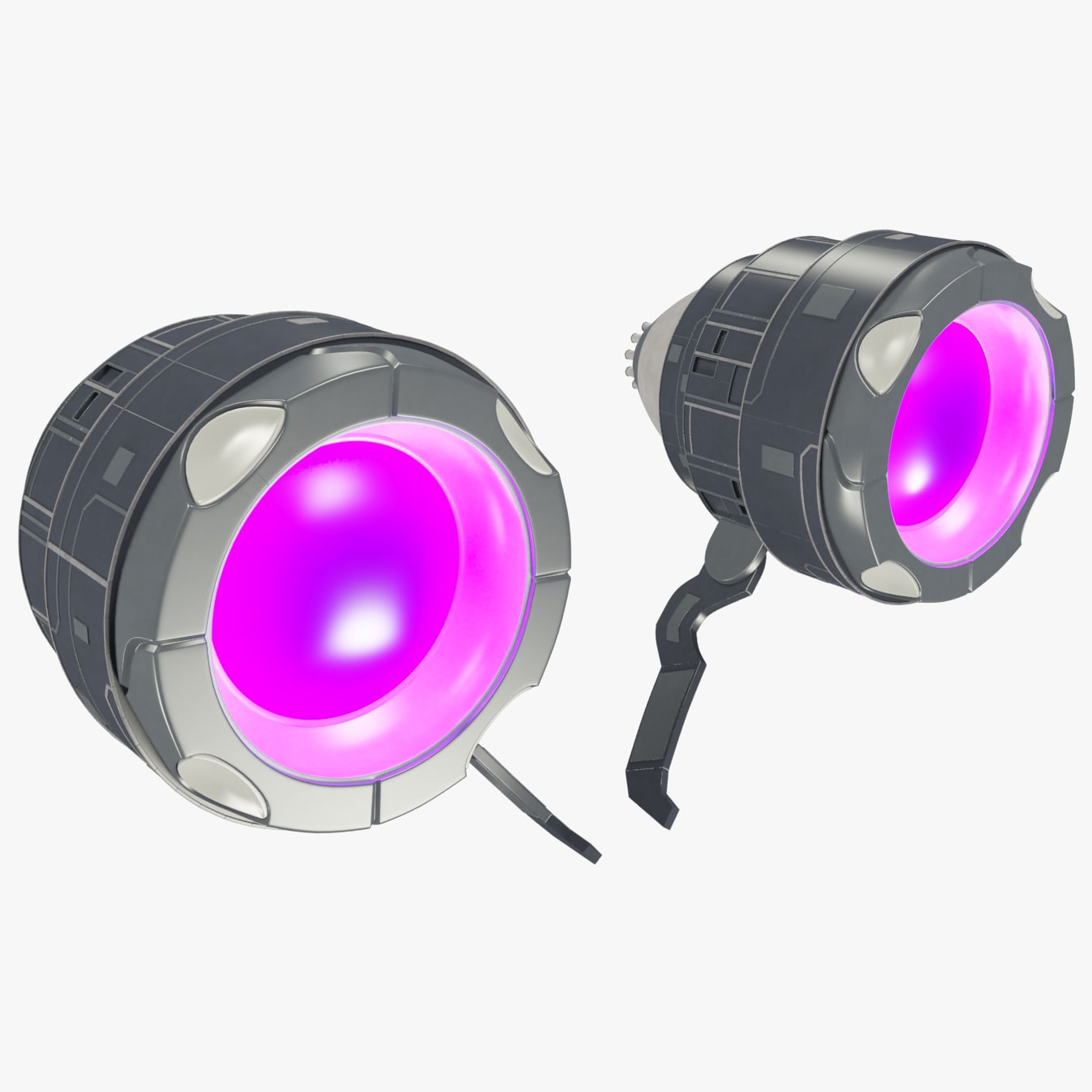 Stylized Spaceship Engines 3D Model