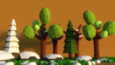 low poly assets pack 3D Model