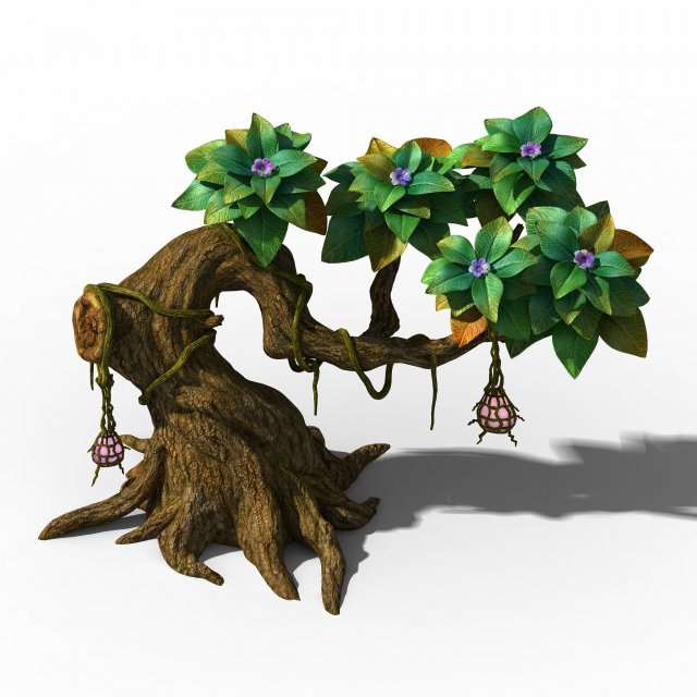 Peach Blossom Island – Plant – Tree 01 3D Model