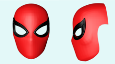 Spider-Man mask with shutter lenses 3D Model