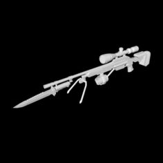 Sniper Gun Free 3D Model