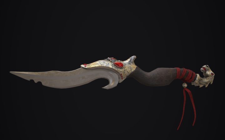 Middle Eastern Dagger 3D Model