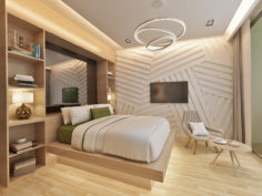 Hotel Room 3D model 3D Model
