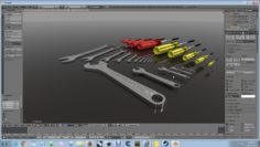 set of tools 3D model Free 3D Model