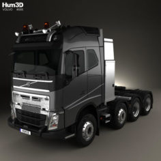 Volvo FH 750 Globetrotter Cab Tractor Truck 4-axle 2014 3D Model