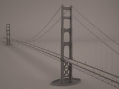 Golden gate bridge 3D Model