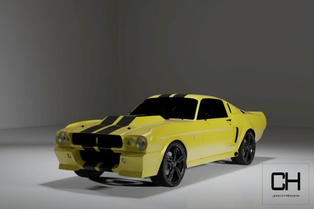 Ford Mustang Shelby GT500 1967-Eleanor 3D Model