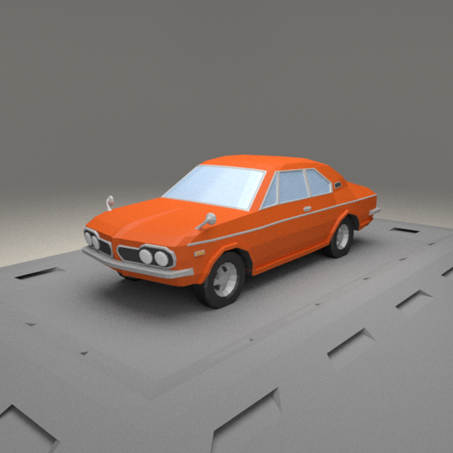 Honda 1300 Coupe 9 S from 1970 3D Model