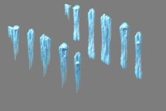 Ice Cone – icicle 61 3D Model
