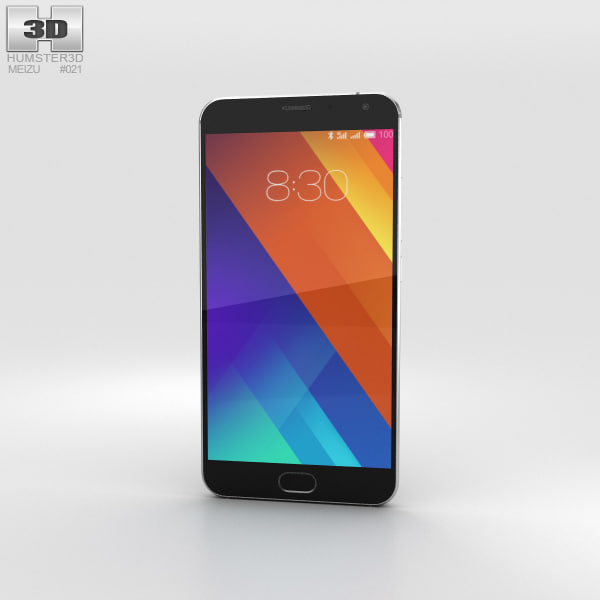 Meizu MX5 Gray 3D Model