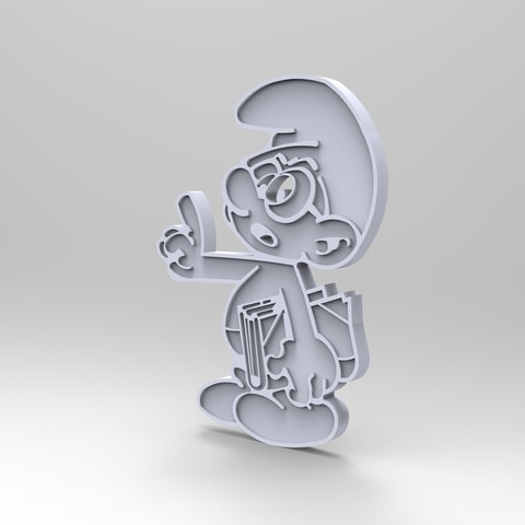 Schtroumpfs a lunette smurf payo (figurine, key holder) 3D Print Model
