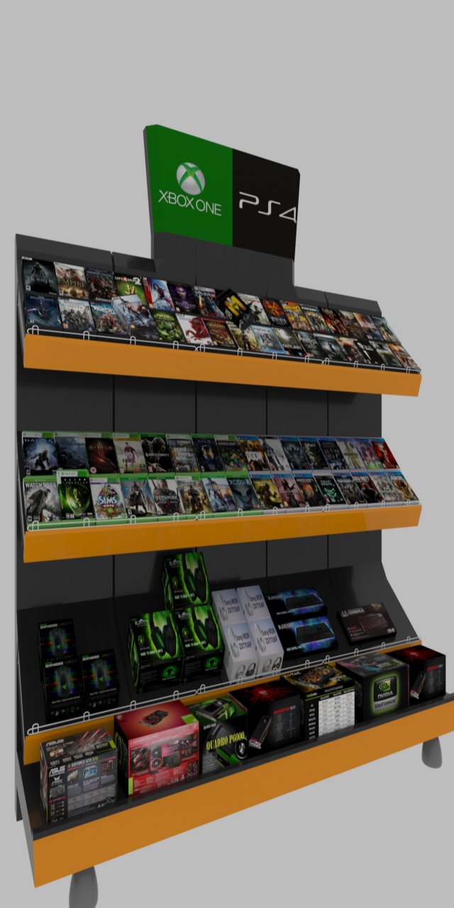 Store shelf 3D Model