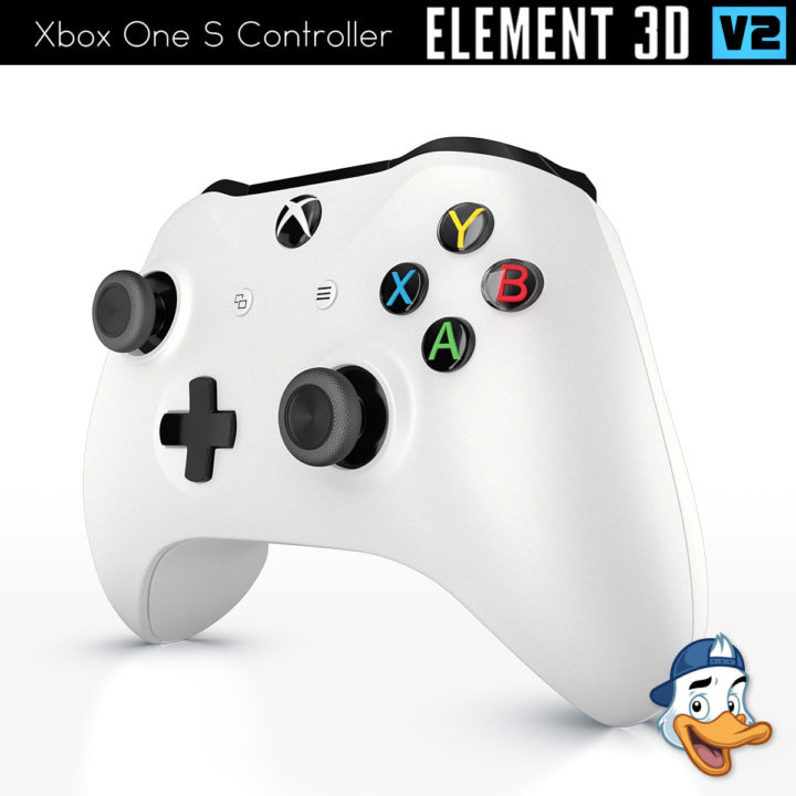Xbox One S Controller for Element 3D 3D Model