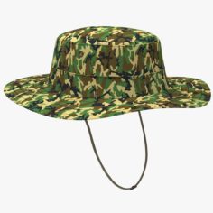 Military Boonie Hat 3D Model