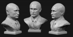Putin V bust 2 3D Model