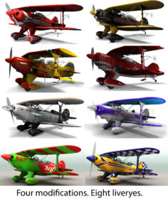 Pitts Special pack 3D Model