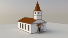 Church Wild West 3D Model