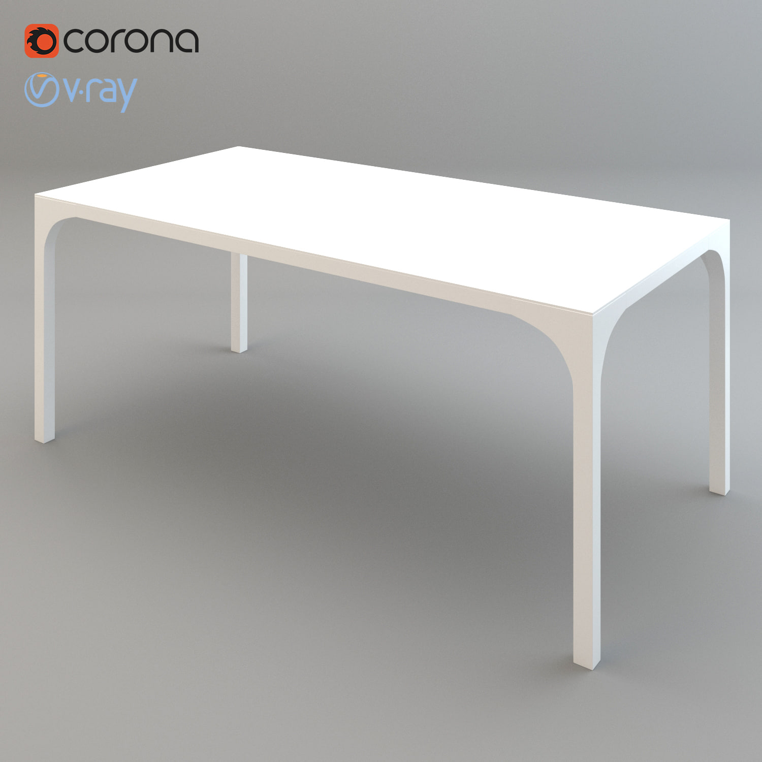 Aqua Virgo Dining Table 3D Model
