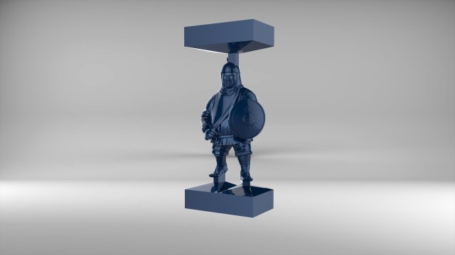 The chess pawn 5 of Tatar-Mongols set 09001 3D Model