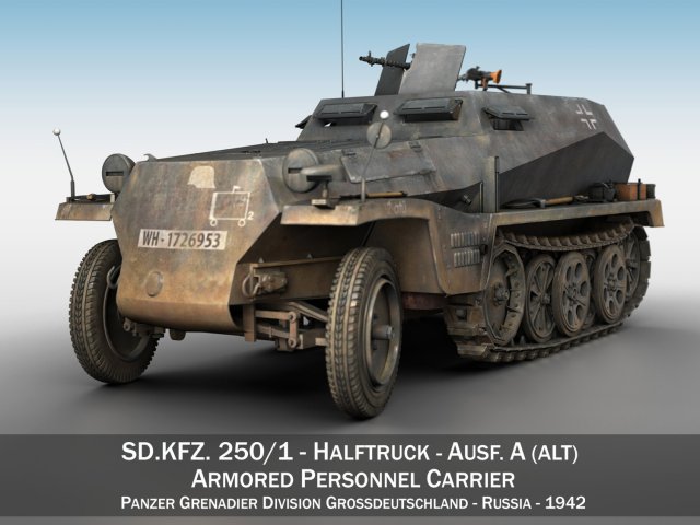 SDKFZ 250 – Halftruck – PzGrenDiv 3D Model