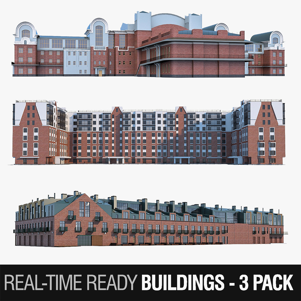 Buildings Collection 3D Model