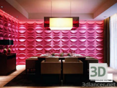 3D-Model 
Gypsum 3D panels for walls.