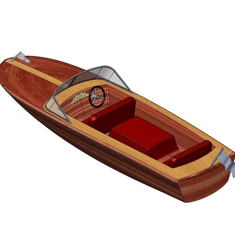 BOAT RIVA TOY BOAT 3D Print Model