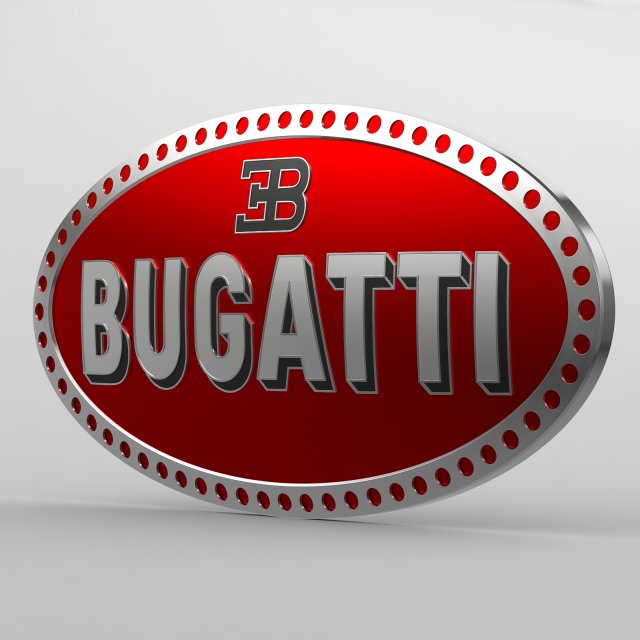 Bugatti logo 3D Model