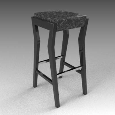 Panama bar stool 3D Model