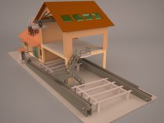 Sawmill Exterior 3D Model