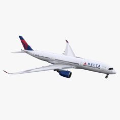 A350-900 – Delta 3D Model