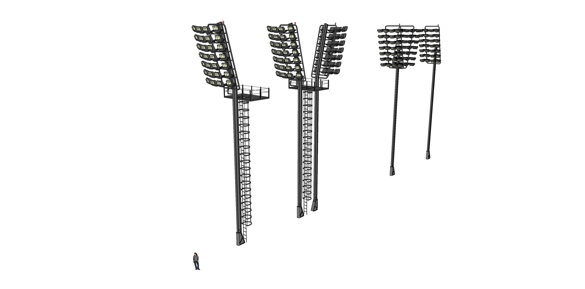 outdoor searchlight 1 3D Model