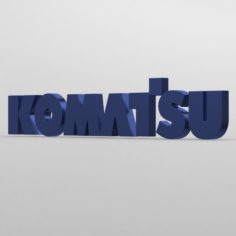 Komatsu logo 3D Model