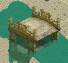 Cartoon world – love flooding bridge 3D Model