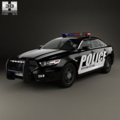 Ford Taurus Police Interceptor Sedan 2013 3D Model
