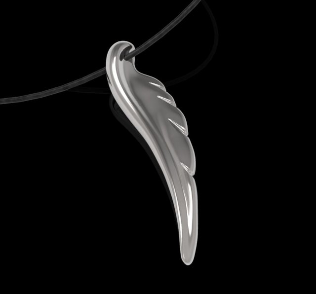 Wing pendant 3D print model 3D Model