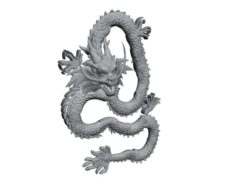 Ancient Capital Architecture – Stone Carving – Dragon 3D Model