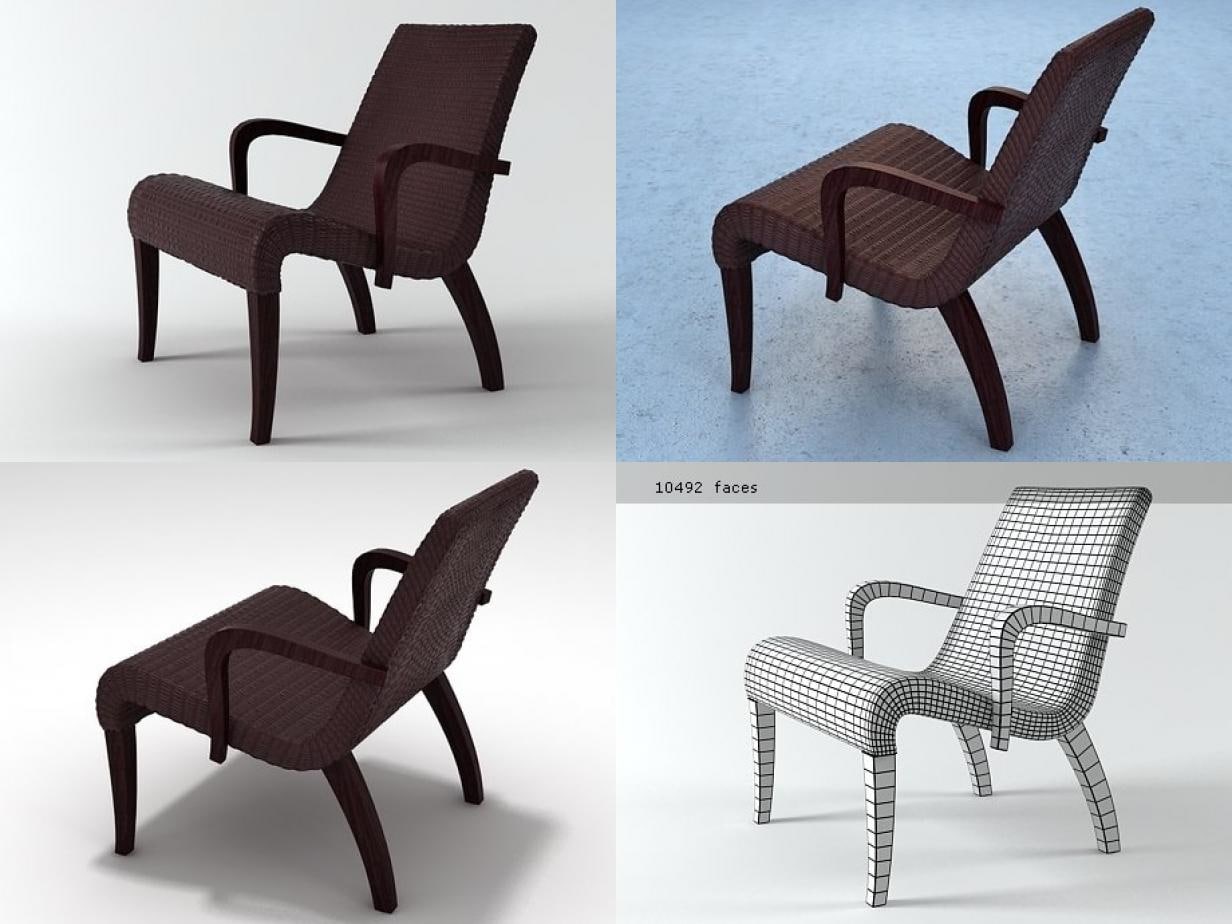 Lazy Marco Lounge Chair 3D Model