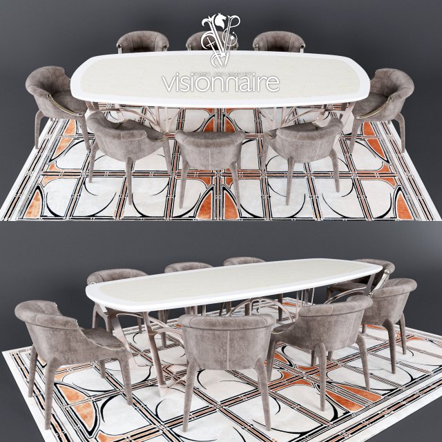 Visionnaire Bullock Diningroom 3D Model