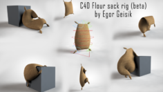 Free Flour sack for C4D (beta) 3D Model