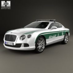 Bentley Continental GT Police Dubai 2013 3D Model
