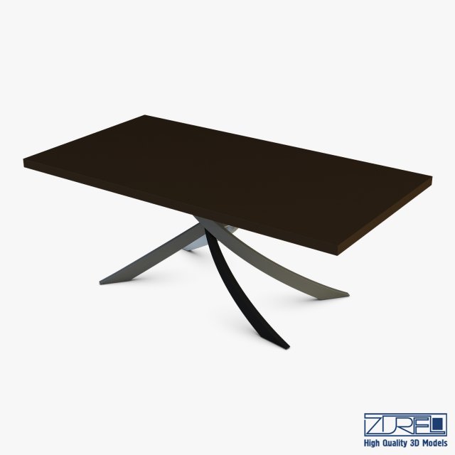 Bontempi Artistico Fixed Dining Table 3D Model