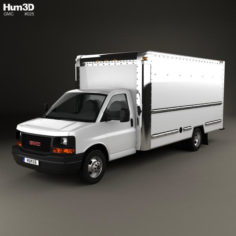 GMC Savana Box Truck 2012 3D Model