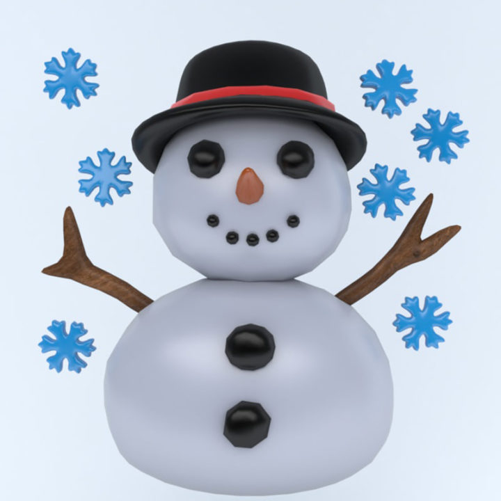 SNOWMAN icon 3D Model