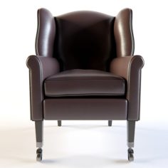 Restoration Hardware Asher Leather Chair 3D Model