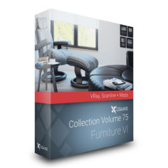 CGAxis Models Volume 75 Furniture VI VRAY 3D Model