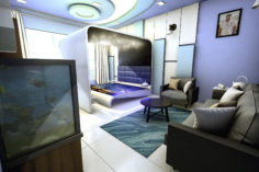 3D bedroom interior model 3D Model