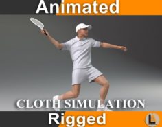 Tennis player 3D Model